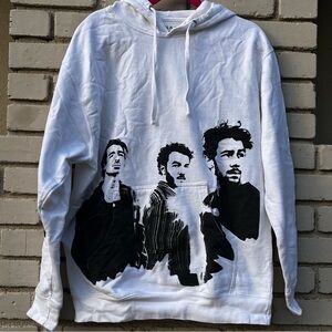 Jonas Brothers Silhouette Tour Merch Hoodie in White - Size Large